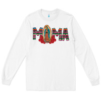 White Mama Our Lady Long Sleeve Tee - CowhideDigitalArt
