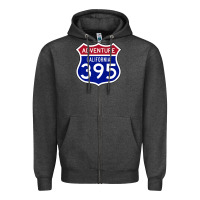 Charcoal Heather california usa highway 395 hiking fishing climbing adventure premium Zipper Hoodie - linhVisuals