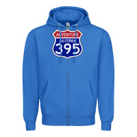 True Royal california usa highway 395 hiking fishing climbing adventure premium Zipper Hoodie - linhVisuals
