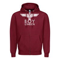 Burgundy boy london Zipper Hoodie - linhVisuals