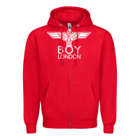 Red boy london Zipper Hoodie - linhVisuals