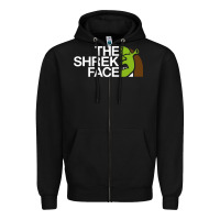 Black the shrek face Zipper Hoodie - linhVisuals