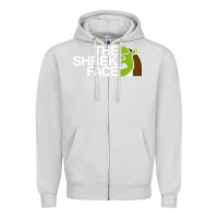 Dove Grey the shrek face Zipper Hoodie - linhVisuals