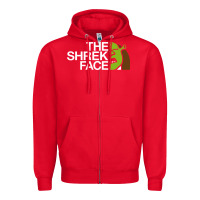 Red the shrek face Zipper Hoodie - linhVisuals
