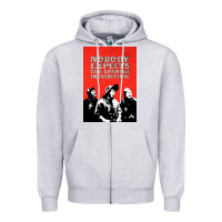 Heather Grey nobody expects the spanish inquisition Zipper Hoodie - linhVisuals