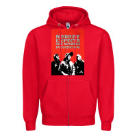 Red nobody expects the spanish inquisition Zipper Hoodie - linhVisuals
