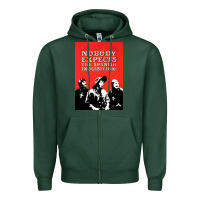 Sports Green nobody expects the spanish inquisition Zipper Hoodie - linhVisuals