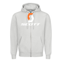 Dove Grey scott company bike Zipper Hoodie - linhVisuals
