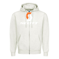 Oatmeal Heather scott company bike Zipper Hoodie - linhVisuals