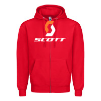 Red scott company bike Zipper Hoodie - linhVisuals