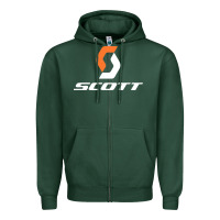 Sports Green scott company bike Zipper Hoodie - linhVisuals