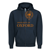 Navy oxford Zipper Hoodie - linhVisuals