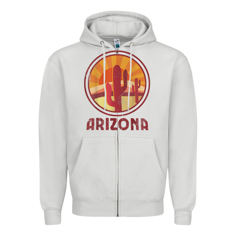Arizona Cactus Sunset Scene Graphic T Shirt Zipper Hoodie by linhVisuals | Teevron