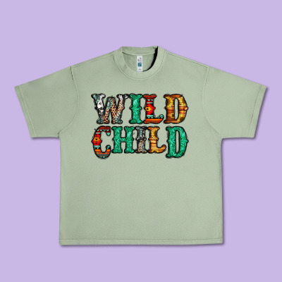 Western Wild Child Urban Heavy Tee Designed By Jasminsmagicworld