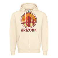 Sandshell arizona cactus sunset scene graphic t shirt Zipper Hoodie - linhVisuals