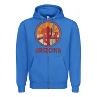 True Royal arizona cactus sunset scene graphic t shirt Zipper Hoodie - linhVisuals