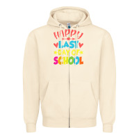 Sandshell happy last day of school teacher boys girls school last day Zipper Hoodie - linhVisuals