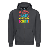 Smoke happy last day of school teacher boys girls school last day Zipper Hoodie - linhVisuals