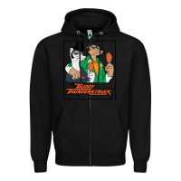 Black buddy thunderstruck friend Zipper Hoodie - linhVisuals