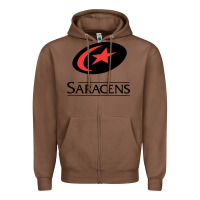 Chestnut saracens Zipper Hoodie - linhVisuals