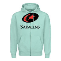 Seafoam saracens Zipper Hoodie - linhVisuals