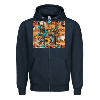 Navy then sings my soul treble clef Zipper Hoodie - JahusDesignShop