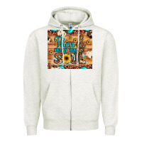 Oatmeal Heather then sings my soul treble clef Zipper Hoodie - JahusDesignShop