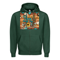 Sports Green then sings my soul treble clef Zipper Hoodie - JahusDesignShop