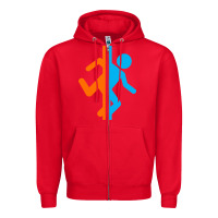 Red portal   portal Zipper Hoodie - linhVisuals