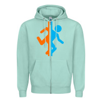 Seafoam portal   portal Zipper Hoodie - linhVisuals