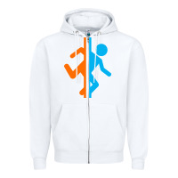 White portal   portal Zipper Hoodie - linhVisuals
