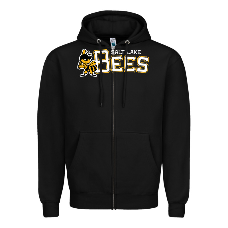 Salt Lake City Bees Zipper Hoodie by linhVisuals | Teevron