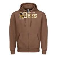 Chestnut salt lake city bees Zipper Hoodie - linhVisuals