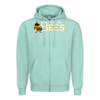 Seafoam salt lake city bees Zipper Hoodie - linhVisuals
