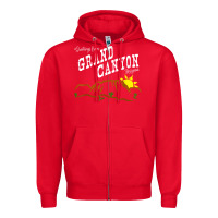 Red arizona grand canyon greetings souvenir tee shirt Zipper Hoodie - linhVisuals