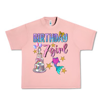 Salmon birthday girl 7 Urban Heavy Tee - BundleAndBundleShop