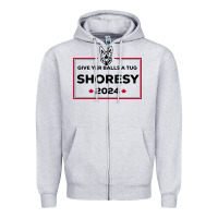 Heather Grey shoresy Zipper Hoodie - linhVisuals