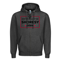 Charcoal Heather shoresy Zipper Hoodie - linhVisuals