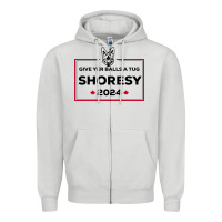 Dove Grey shoresy Zipper Hoodie - linhVisuals