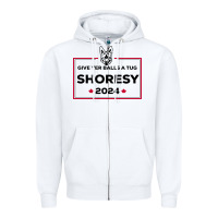 White shoresy Zipper Hoodie - linhVisuals