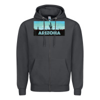 Smoke arizona shirt   saguaro cactus desert landscape t shirt Zipper Hoodie - linhVisuals