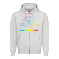 Dove Grey mṏgwäï müṡïc cṏǹcert Zipper Hoodie - linhVisuals