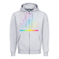 Heather Grey mṏgwäï müṡïc cṏǹcert Zipper Hoodie - linhVisuals
