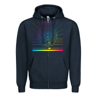 Navy mṏgwäï müṡïc cṏǹcert Zipper Hoodie - linhVisuals