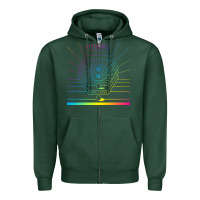 Sports Green mṏgwäï müṡïc cṏǹcert Zipper Hoodie - linhVisuals