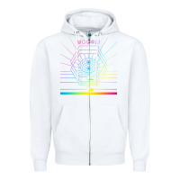 White mṏgwäï müṡïc cṏǹcert Zipper Hoodie - linhVisuals