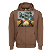Chestnut drop Zipper Hoodie - linhVisuals