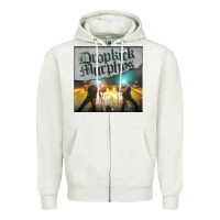 Oatmeal Heather drop Zipper Hoodie - linhVisuals