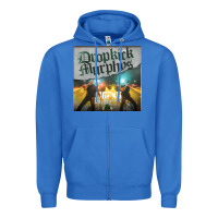 True Royal drop Zipper Hoodie - linhVisuals