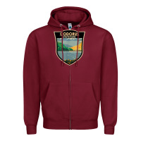 Burgundy codorus state park pennsylvania badge vintage Zipper Hoodie - linhVisuals